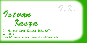 istvan kasza business card